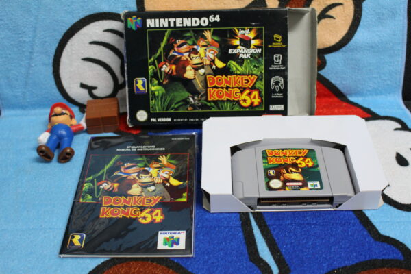 1242, 1409, 841 - Donkey Kong 64 in OVP - Nintendo 64
