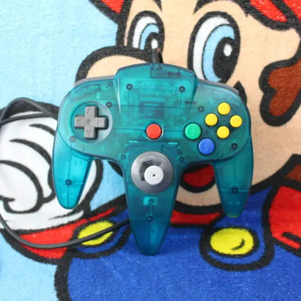 1460 - Controller Clear Blue - Nintendo 64