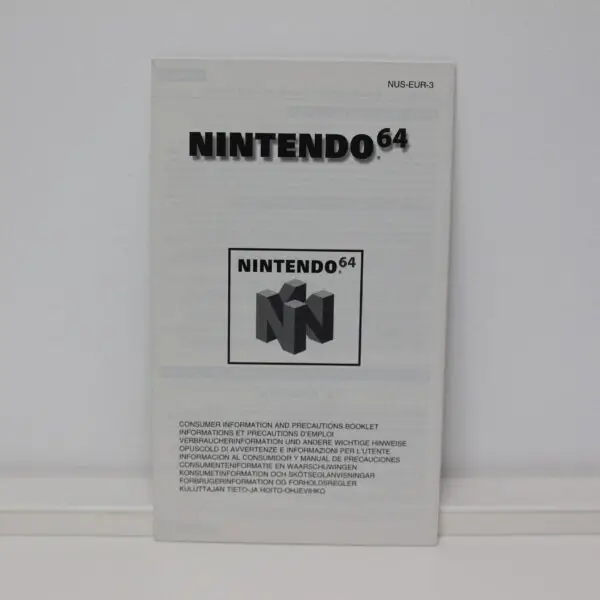1548 - Nintendo 64 NUS EUR 3 Anleitung - Nintendo 64