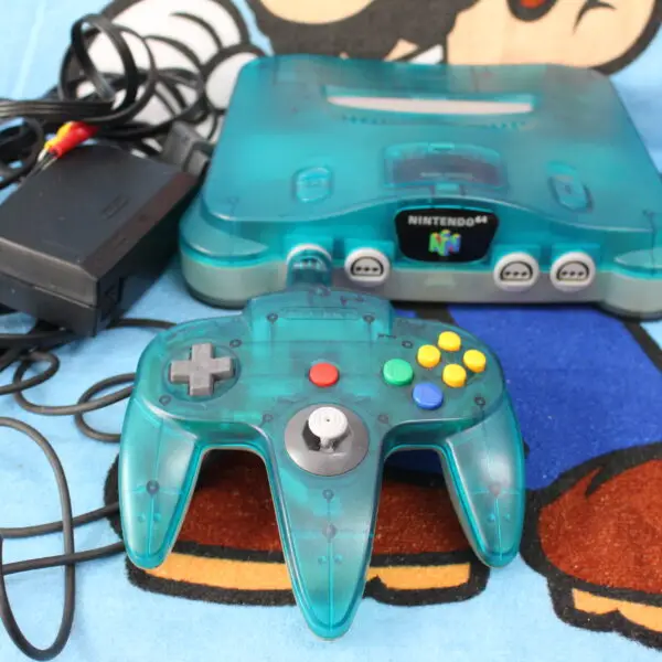 1533, 1535 - Nintendo 64 Clear Blue mit Controller - Nintendo 64