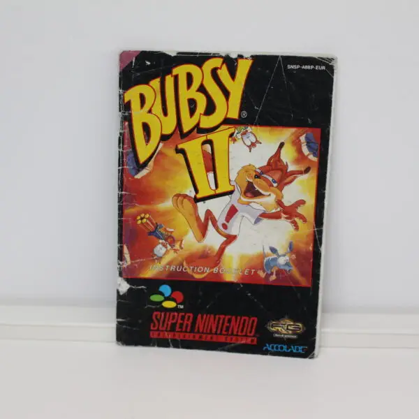 1179 Super Nintendo Bubsy 2 Anleitung