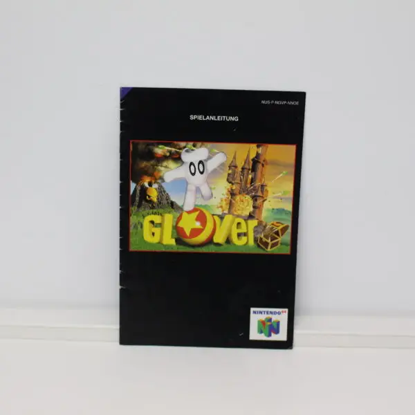 1857 Nintendo 64 Spiel Glover Anleitung