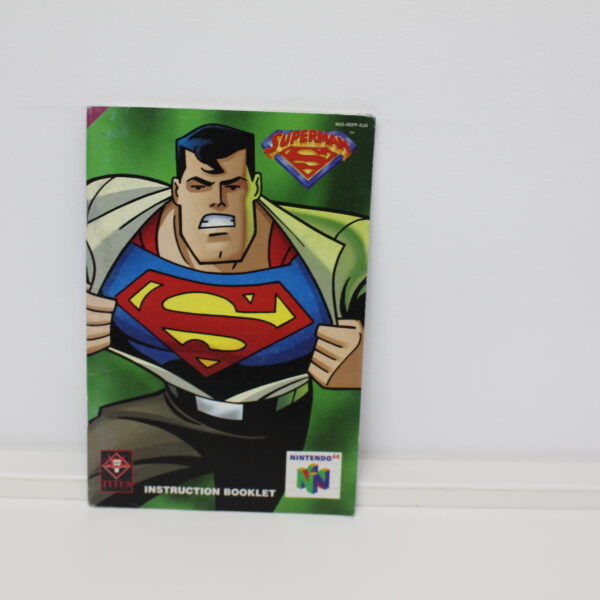 1858 Nintendo 64 Spiel Superman Anleitung