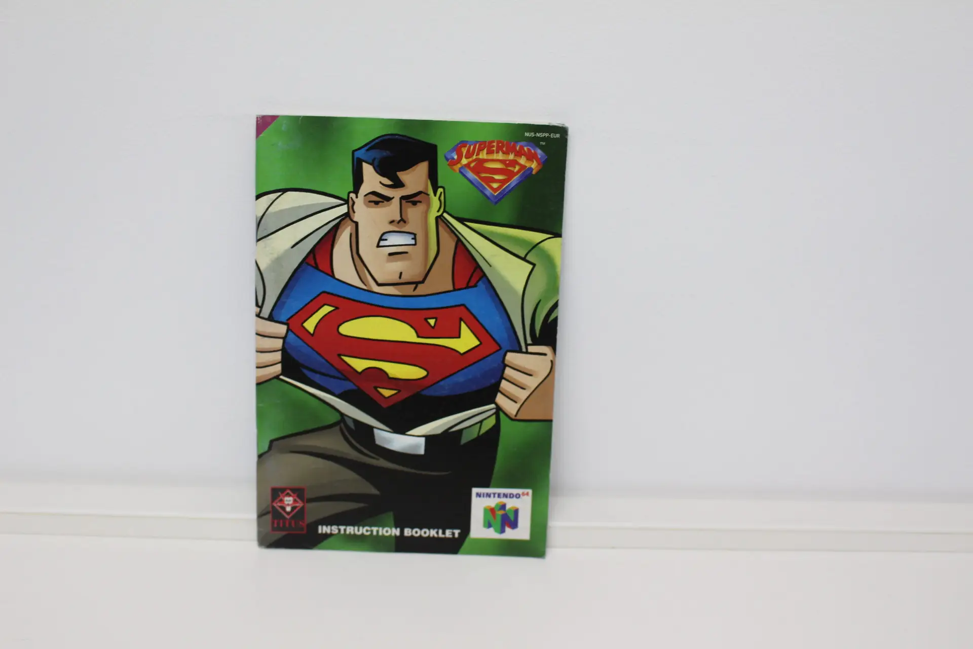 1858 Nintendo 64 Spiel Superman Anleitung